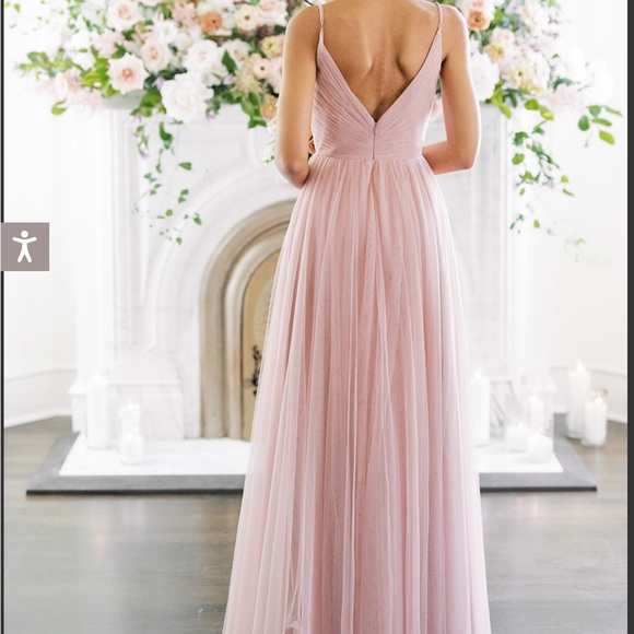 Revelry Penelope tulle dress in rosewood - Picture 6 of 8